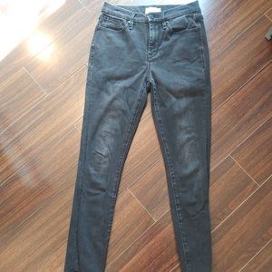 HABITUAL BLACK SIZE 27 SKINNY JEANS CRESSA STYLE MID RISE 5 POCKET